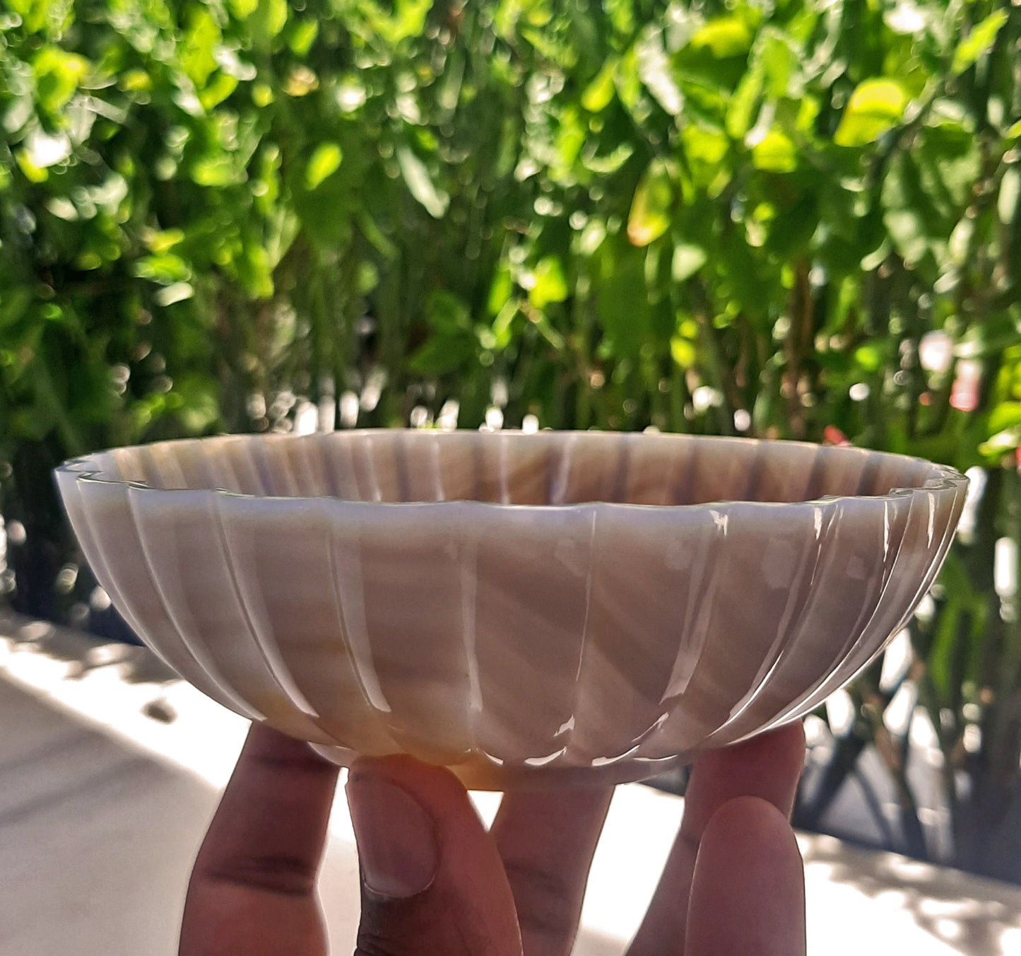 Handmade Agate Bowl - Bowl - Stone Bowl - Hand Carved Bowl