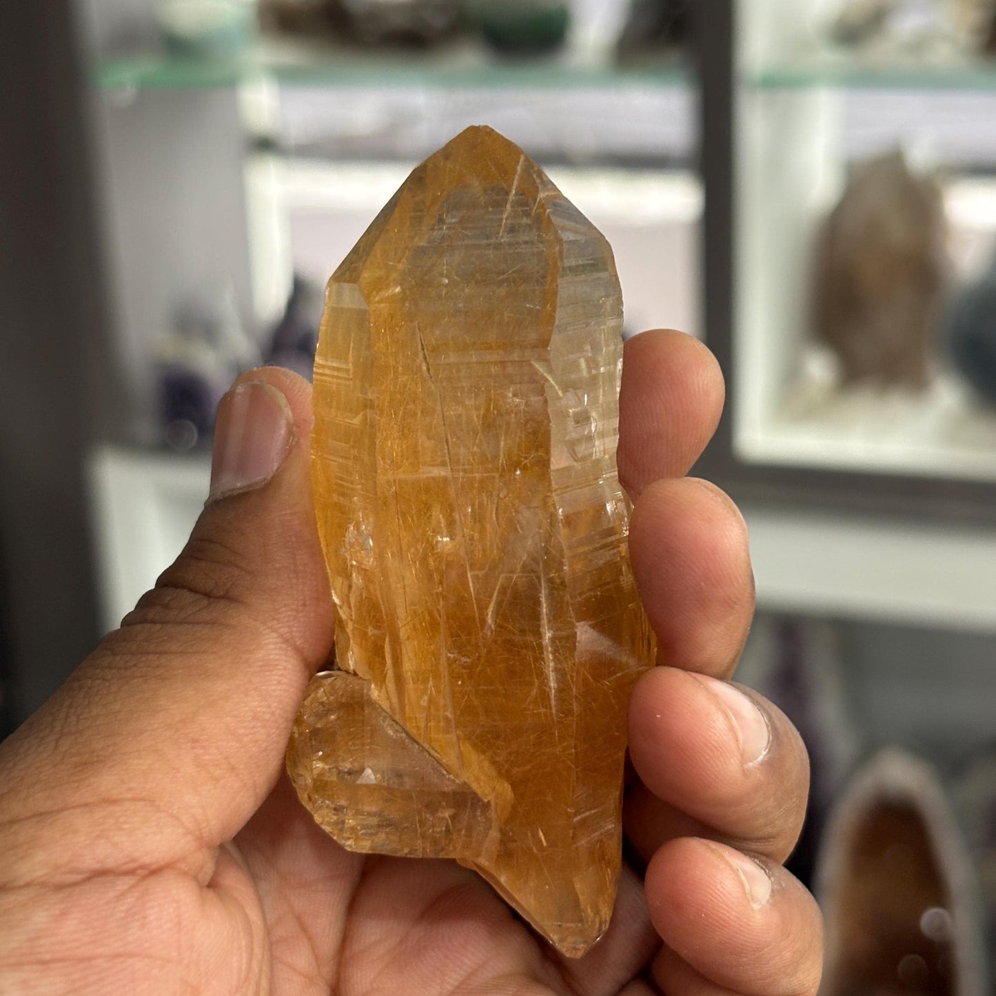 Natural Golden Rutilated Quartz – Raw Crystal for Jewelry, Healing, and Décor
