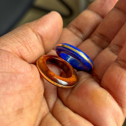 One of a Kind Lapis Lazuli Stackable Ring in 18k Recycled Solid Gold | Handmade Gemstone Ring | Eco-Friendly Fine Jewelery