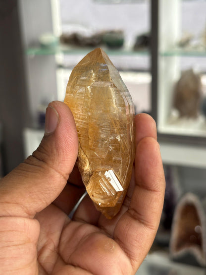 Natural Golden Rutilated Quartz – Raw Crystal for Jewelry, Healing, and Décor
